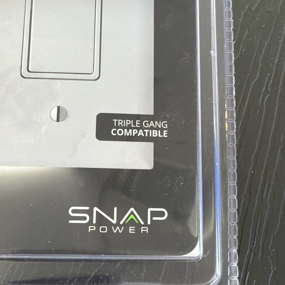 Snap Power LED Illuminated Cover Plate For Triple Rocker Switch White Auto NEW - Picture 4 of 6